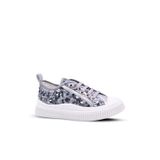 Sweet Kız Çocuk Pullu ve Bağcıklı Gümüş Renk Sneaker