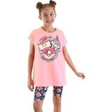 Sweet Party Kız Çocuk Yazlık Tunik T-shirt Tayt Takım