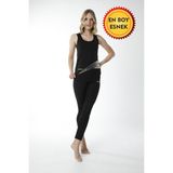 Sweet Sauna Atlet Üst ve Tayt Termal 2'li Egzersiz Spor Takım - 3XL - Siyah
