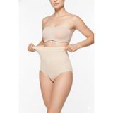 Sweet Sauna Göbek Alt Karın ve Basen Toparlayıcı Sıkılaştırıcı Gögüs Altı Kadın Kaydırmaz Ten Yüksek Bel Silikonlu Slip Korse - XL