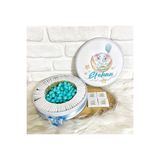 Sweet Story 100 Adet+200 Gr Draje Ayda Fil Temalı İsme Özel Hoşgeldin-Doğumgünü Erkek Bebek Hediyelik Çikolata