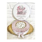 Sweet Story 100 Adet+200 Gr Draje Pusetli İsme Özel Kız Bebek Hoşgeldin Mevlüt Doğumgünü Hediyelik Çikolata