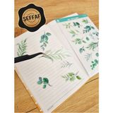 Sweet Twins Accessories Sweet Twins Şeffaf Floral & Leaf Temalı Laptop Notebook Telefon Tablet Ajanda Sticker | Bitki Desenli Çıkartma | Defter ve Ajanda Süsleme | Bullet Journal Etiket