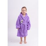 Sweet's Collection Kedi Nakışlı Lila Kız Genç Çocuk Welsoft Peluş Polar Sabahlık - 7 - 8 Yaş