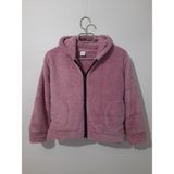 Sweet's Collection Kız Genç Çocuk Welsoft Peluş Cepli Ceket - 11 - 12 Yaş - Pudra Pembe