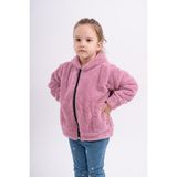 Sweet's Collection Kız Genç Çocuk Welsoft Peluş Cepli Ceket - 7 - 8 Yaş - Pudra Pembe