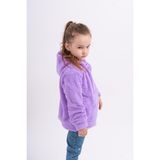 Sweet's Collection Kız Genç Çocuk Welsoft Peluş Cepli Kapüşonlu Ceket - 7 - 8 Yaş - Lila