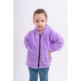 Sweet's Collection Kız Genç Çocuk Welsoft Peluş Cepli Kapüşonlu Ceket - 9 - 10 Yaş - Lila