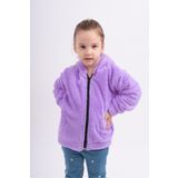 Sweets Collection Polar Welsoft Peluş Genç Çocuk Kız Kapüşonlu Cepli Ceket