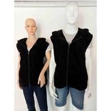 Sweet's Collection Yelek Unisex Wellsoft Peluş - 01-Siyah - 2XL