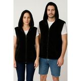 Sweet's Collection Yelek Unisex Wellsoft Peluş - 01-Siyah - 3XL