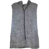 Sweet's Collection Yelek Uzun Tunik Welsoft Peluş Kadın - Gri Kırçıllı - XL