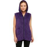 Sweet's Collection Yelek Uzun Tunik Welsoft Peluş - Koyu Mor