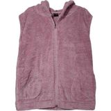 Sweet's Collection Yelek Welsoft Peluş Kapüşonlu - Açık Pudra