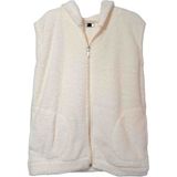 Sweet's Collection Yelek Welsoft Peluş Kapüşonlu - XL - Açık Krem