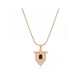 Swen Collection Kırmızı Taşlı Zirkon Kolye
