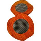 Swencraft Nihale 2 Adet Lüks Bambu Doğal Ahşap Nihale Tencere Tava Çaydanlık Atlığı Çeyiz Seti 17 cm - Kahverengi