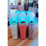 SWENCRAFT Sızdırmaz Erzak Bakliyat Kiler Saklama Kabı 6 'lı Set Lüks Şık Kutu ( 6 Lt )