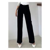 Swet Shop Jeans Kadın Yüksel Bel Siyah Renkli Likralı Wide Leg Palazzo Jean