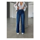 Swet Shop Jeans Kadın Yüksel Bel Soluk Efekt Likralı Wide Leg Palazzo Jean
