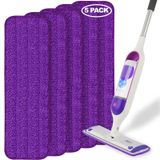Swiffer PowerMop ile Uyumlu Paspas Yedek Pedleri, 15 inç Yıkanabilir Yeniden Kullanılabilir Mikrofiber Paspas Pedleri Parke Zemin Temizliği için Yedekler, Kuru Islak Sprey Paspas Zemin Paspas Pedleri