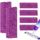 Swiffer Powermop, Papclean Power Mop ile Uyumlu Yeniden Kullanılabilir Paspas Pedleri, Powermop Çok Yüzeyli ve Ahşap Paspas Kiti için Mikrofiber Güçlü Paspas Paspasları, Her Türlü Zemin Temizliği, Mor