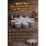 Swift Shop AÇIK GRİ RENK Kalın Tencere, Tava& Borcam Koruyucu Çizdirmez Elyaf Keçe6'lı Set 30x30 Cm Koruyucu