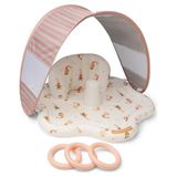 Swim Essentials Mermaid Bubbles Sırt Destekli ve Gölgelikli Bebek Oyun Matı 76 cm - Çok Renkli - 76 x 76 cm