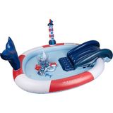 Swim Essentials Whale Fıskiyeli ve Kaydıraklı Şişme Oyun Havuzu 210 cm - Standart