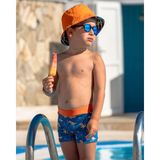 Swim foam Dinosaur Erkek Çocuk Mayosu Mavi Desenli Rahat Hareket Özgürlüğü Sağlayan 5 - 6 Yaş
