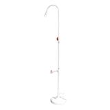 SWIMLINE HYDROTOOLS Tüp Stili 7 Ayak Havuz Kenarı Duşu, Ayarlanabilir Baş ve Ayak Musluğu Vana Kontrollü Musluk, Standart Bahçe Hortumu, Çevre Dostu, Açık Hava Arka Bahçe Havuz Kenarı Plaj Spa