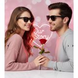 Swing Sevgililer Günü Özel Unisex 101 C193 2 Adet Güneş Gözlüğü - Siyah