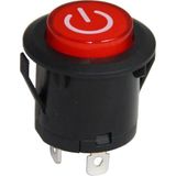 Swion IC-180E 26MM Yaylı Rocker Buton Işıksız Power Simgeli - 1 Adet