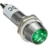 Swion IC-225 8mm Sinyal Lambası Metal 12V Yeşil - 1 Adet