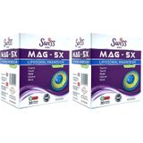 Swiss Bork® MAG - 5X Magnezyum 450 mg 30 Vegan Kapsül (2 paketi)