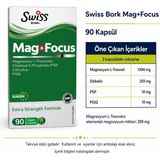 Swiss Bork Mag+Focus Magnezyum Kompleksi 90 Kapsül