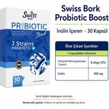 Swiss Bork Probiotic Boost Inülin Içeren 30 Kapsül