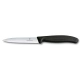 Swiss Classic Tırtıklı Soyma Bıçağı, 10 cm, Siyah Fibrox Sap