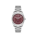 Swiss Military By Chrono Sma34118.04 Gümüş Çelik Erkek Kol Saati - Bordo