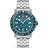 Swiss Military Hanowa Erkek Kol Saati SMWGH0004501 - Turkuaz - Gümüş
