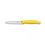 SwissClassic Tırtıklı Soyma Bıçağı, 10 cm, Sarı, Paslanmaz Çelik