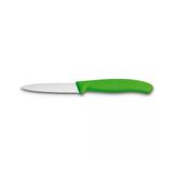 SwissClassic Tırtıklı Soyma Bıçağı, 10 cm, Yeşil, Polipropilen Saplı