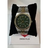 SwissPlus Swiss Plus Man Erkek Kol Saati Watch Premium Seri Model-3 St3450Ags Green-Gold