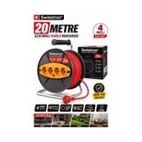 Swisstron Sws20kms Seyyar Atölye Ve Ev Tipi 4 Prizli Makaralı Uzatma Kablosu 3x2,5mm 20 Metre 20 M