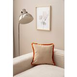 SWITA BEJ RENGİ SAÇAKLI TEK RENK 43X43 KIRLENT KILIFI
