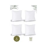 Swita Home 4'lü Boncuk Silikon Kırlent Kılıfı İç Yastığı Beyaz