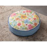 Swita Home Dekoratif Çok Amaçlı Yer Bahçe Balkon Kamp Minderi - 60 x 60 cm - Açık Mavi