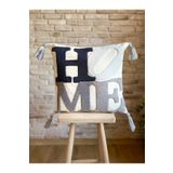 SWITA Punch İşlemeli Tekli Dekoratif Özel Tasarım Gri Kırlent Kılıfı (Panç) HOME 43 x 43 swıtaNM63