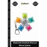 #Switch Hediye Clicky Şeffaf Mekanik Switch Klavye Stres Çarkı Renkli Tuşlu Fidget Oyuncak