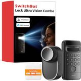 Switchbot Akıllı Kapı Kilidi Ultra | Parmak Izi, Şifre, Uygulama, Nfc, Alexa, Google, Apple Homekit, Matter Destekli – Delme Gerektirmez, Uzun Pil Ömrü - Yüz Tanıma & Parmak İzi